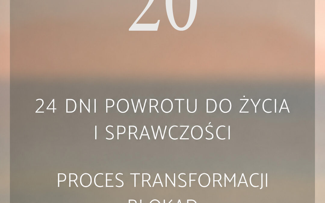 20 dzień – O&nbsp;PIENIĄDZACH, KTÓRE SĄ ODZWIERCIEDLENIEM NASZYCH ŻYCIOWYCH DECYZJI, ZAPISÓW RODOWYCH… I&nbsp;STANU ŚWIADOMOŚCI, Z&nbsp;POZIOMU KTÓREGO DZIAŁAMY… część 3, którą zamykamy ćwiczeniem!